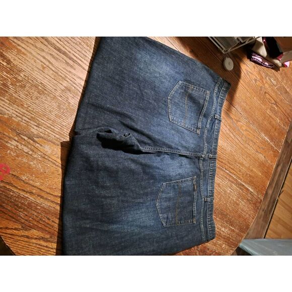 Lee Men’s Size 52x30 Regular Fit Tapered Leg Denim Blue Jeans Pockets Belt Loops - Picture 3 of 3